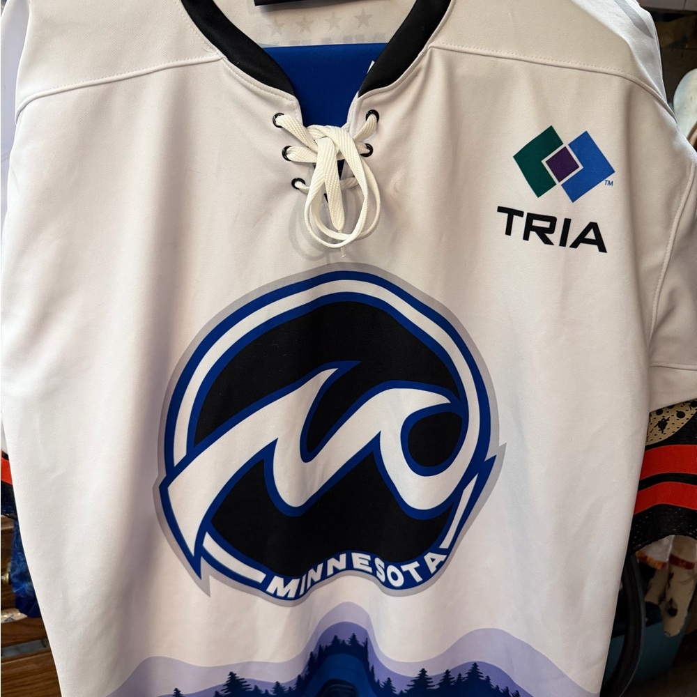 Minnesota Whitecaps white NWHL Hockey Jersey